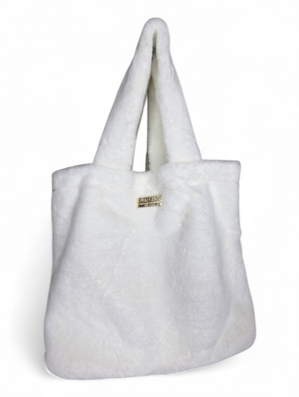 Carolina Herrera Good Girl Faux Fluffy Fur Tote Bag Angel White Cream Brand New Carolina Herrera Good Girl Faux Fluffy Fur Tote Bag Angel White Cream Brand New
